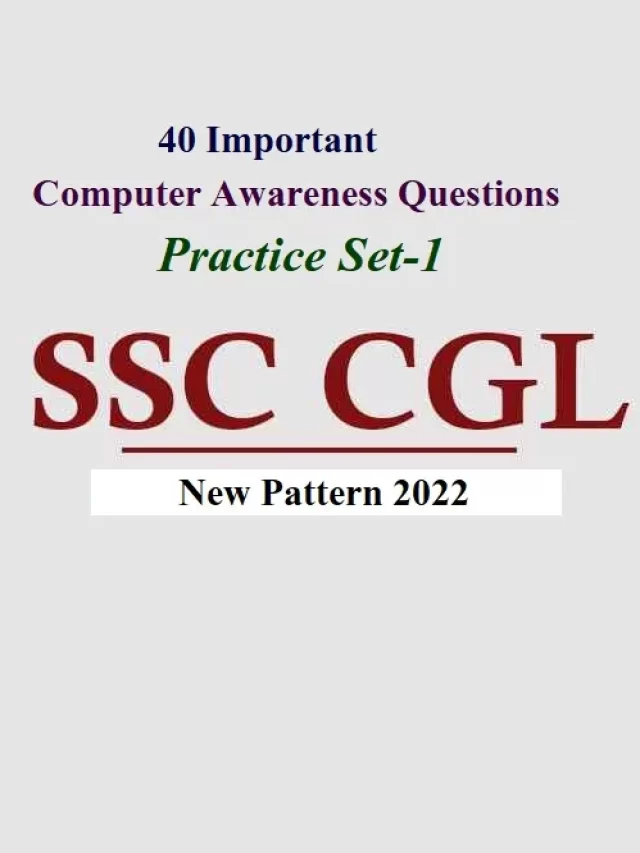 SSC CGL 2022 New Pattern Computer Test Practice questions Set – 2