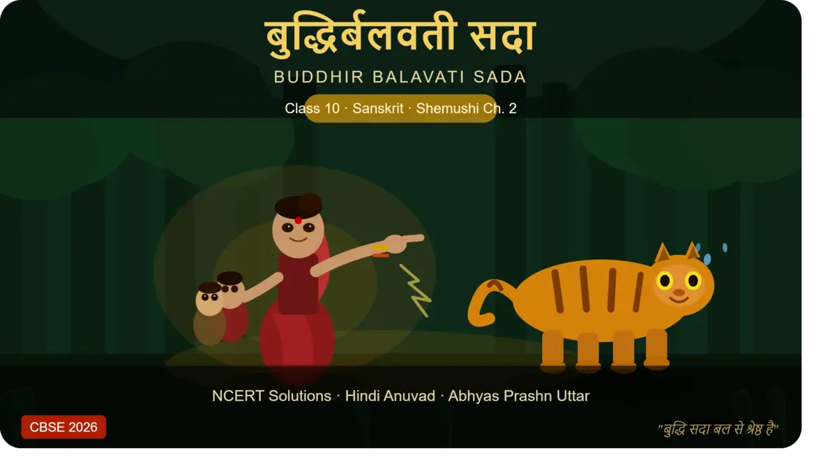 बुद्धिर्बलवती-सदा-Class-10-Sanskrit-Shemushi-Chapter-2-NCERT-Solutions